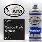 Preview: Opel, Carbon Flash Metallic, 22C: 400ml Sprühdose, von ATW Autoteile West.